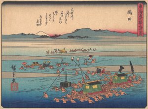 Shimada, dalla serie Le Cinquantatré Stazioni della Strada Tokaido, inizio XX secolo da Ando Hiroshige