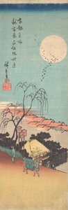 Shin Yoshiwara Emonzaka Aki no Tsuki da Ando Hiroshige