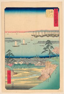 Shinagawa dalla serie 53 stazioni di Tokaido da Ando Hiroshige
