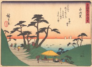 Shirasuka, dalla serie Le cinquantatré stazioni della strada Tokaido, inizi XX secolo
