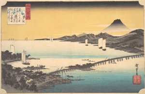 Tramonto a Seta, ca. 1832 da Ando Hiroshige