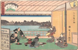 Casa da tè a Hirokoji, ca. 1835-42
