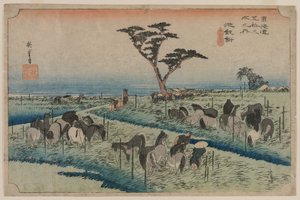 Le Cinquantatré Stazioni del Tokaido: Chiryu da Ando Hiroshige