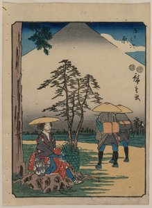 Le Cinquantatré Stazioni del Tokaido: Hara, c. 1850 da Ando Hiroshige