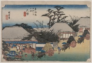 Le Cinquantatré Stazioni del Tokaido: Otsu da Ando Hiroshige