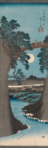 Il ponte delle scimmie nella provincia di Kai, ca. 1841-42 da Ando Hiroshige
