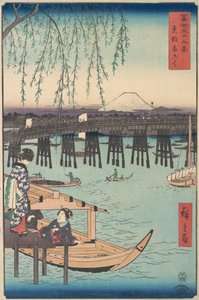 Toto, Ryogoku, dalla serie Trentasei vedute del Monte Fuji da Ando Hiroshige