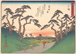 Totsuka, dalla serie Le Cinquantatré Stazioni della Strada Tokaido, inizio XX secolo da Ando Hiroshige