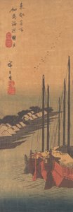 Tsukudajima no Oborozuki da Ando Hiroshige