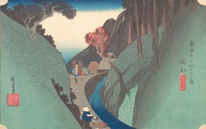 Collina di Utsu a Okabe da Ando Hiroshige