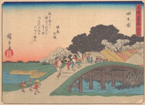 Yokkaichi, dalla serie Le Cinquantatré Stazioni della Strada Tokaido, inizio XX secolo da Ando Hiroshige