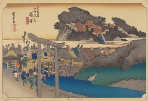 Stazione di Fujisawa da Ando or Utagawa (after) Hiroshige