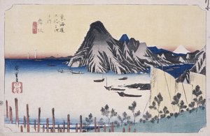 Una vista di Imagiri da Ando or Utagawa Hiroshige