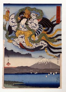 Amaterasu la dea del Sole sul Monte Fuji