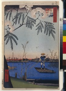 Cento vedute famose di Edo: Il fiume Ayase e Kanegafuchi