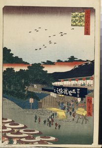 Cento vedute famose di Edo: Ueno Yamashita da Ando or Utagawa Hiroshige
