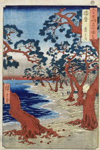 Costa di Maiko, provincia di Harima da Ando or Utagawa Hiroshige