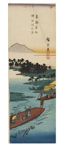 Attraversamento del fiume Sumidagawa dalla serie Vedute famose della Capitale Orientale