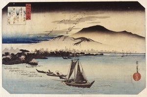 Oche in discesa a Katada da Ando or Utagawa Hiroshige