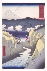 Passo del Cane nella provincia di Kai da Ando or Utagawa Hiroshige