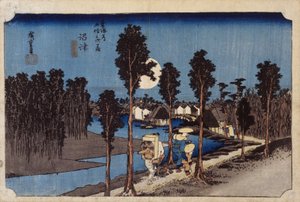 Scena al crepuscolo a Numazu, #13 da Ando or Utagawa Hiroshige