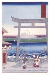 Ingresso a Enoshima nella provincia di Sagami da Ando or Utagawa Hiroshige