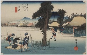 Famosi trucioli di zucca essiccata da Ando or Utagawa Hiroshige