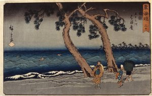 Stazione di Hamamatsu da Ando or Utagawa Hiroshige
