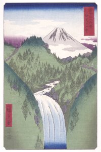 Nelle Montagne di Izu da Ando or Utagawa Hiroshige