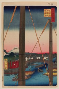 Ponte Inari e Santuario di Minato, Teppozu da Ando or Utagawa Hiroshige