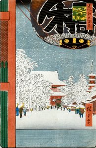 Tempio di Kinryuzan ad Asakusa, dalla serie "Cento vedute di luoghi famosi di Edo"