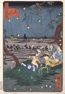Ascoltando i grilli a Dōkanyama (20) (Dōkanyama Mushikiki) da Ando or Utagawa Hiroshige