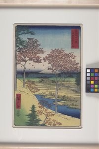 Collina del crepuscolo di Meguro nella capitale orientale da Ando or Utagawa Hiroshige