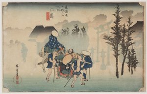 Nebbia mattutina da Ando or Utagawa Hiroshige