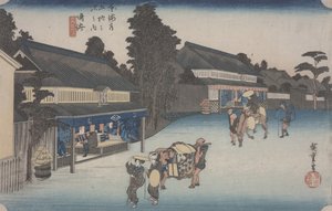 Narumi #41 (dalla serie "Le cinquantatré stazioni del Tokaido") da Ando or Utagawa Hiroshige