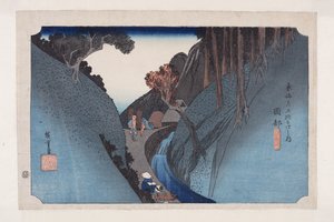 Monte Utsu a Okabe da Ando or Utagawa Hiroshige