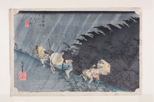 Sh?no: Pioggia battente da Ando or Utagawa Hiroshige