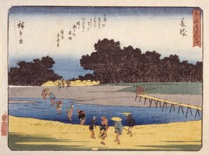 Stazione 23, Fujieda da Ando or Utagawa Hiroshige