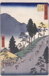Stazione 26, Nissaka da Ando or Utagawa Hiroshige