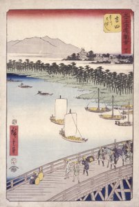 Stazione 35, Yoshida; Serie Kyoka Tokaido da Ando or Utagawa Hiroshige