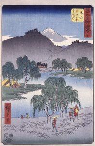 Stazione 36, Goyu; Serie Kyoka Tokaido da Ando or Utagawa Hiroshige
