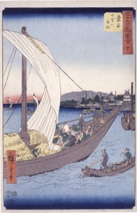Stazione 43, Kuwana da Ando or Utagawa Hiroshige