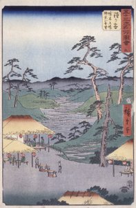 Stazione 5, Hodogaya da Ando or Utagawa Hiroshige