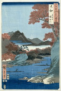 Fiume Tatsuta, Provincia di Yamato da Ando or Utagawa Hiroshige