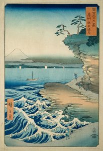 La costa di Hota nella provincia di Awa da Ando or Utagawa Hiroshige