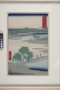Fiume Tama nella provincia di Musashi da Ando or Utagawa Hiroshige