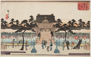 Glicine al Santuario Kameido Tenjin da Ando or Utagawa Hiroshige