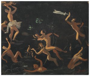 Ninfe nella vasca da bagno da Andre Derain
