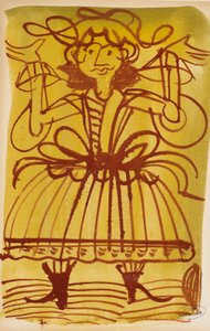 Personaggio con le braccia alzate da Andre Derain