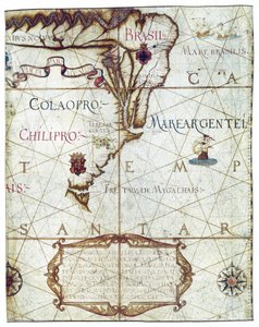 Mappa del Sud America, in Universa ac Navigabilis Totius Terrarum Orbis Descriptio 1559